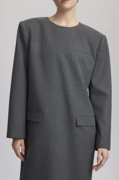 Grå PaulaGZ melange blazer dress