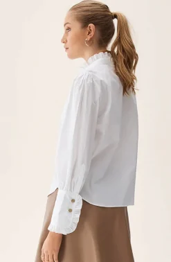 Hvit Maira Poplin blouse