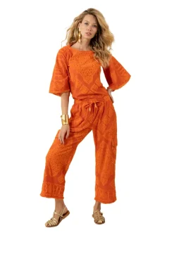 Orange Jayda Trousers